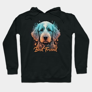 Colorful dog portrait - Best Friend Hoodie